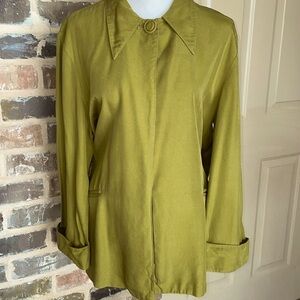 Vintage Laundry Oversized Olive Green Caped Jacket